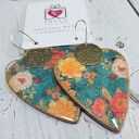 Kolczyki decoupage