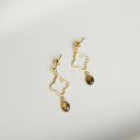 Kolczyki z kwarcem dymnym