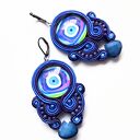 Kolczyki sutasz haftowane Oko Proroka