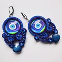 Kolczyki sutasz haftowane Oko Proroka