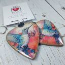 Kolczyki decoupage