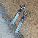 Blaszki z lapis lazuli - kolczyki