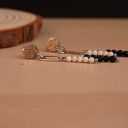 Kolczyki - stal chirurgiczna - jadeit, howlit