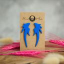 Kolczyki Wings - chabrowe