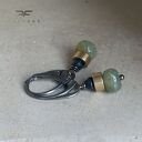 Kolczyki Forest Little Birds z agatem indyjskim i jadeitem - handmade