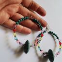 Kolczyki koła lawa - boho, folk i ślub w kolorowym wydaniu