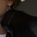 Srebrne kolczyki z czarnymi cyrkoniami