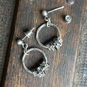 kolczyki koła ze srebra -