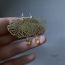Kolczyki Water Lily & Swarovski - ręcznie robione