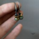 Kolczyki Forest Little Birds z agatem indyjskim i jadeitem - handmade