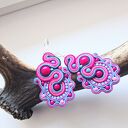 Pink Snail kolczyki sutasz