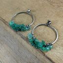 Kolczyki -koła z onyksem