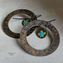 Kolczyki Secret Garden - Ochre & Turquoise