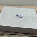 Kolczyki sztyfty Fioletowa Mgławica