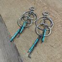 Długie kolczyki z turkusu