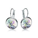 Kolczyki wiszące SMOK pastelowy fantasy biżuteria uroczy prezent dla niej