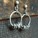 kolczyki koła ze srebra -