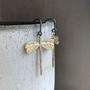 Kolczyki Golden Dragonfly