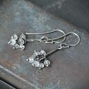 Kolczyki grona z topazem