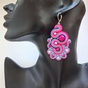 Pink Snail kolczyki sutasz