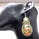 Dwa Ptaki kolczyki sutasz