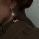 kolczyki srebrne z perłami i