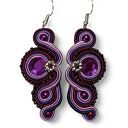 Kolczyki sutasz Nane Sutasz rękodzieło