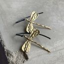 Kolczyki Golden Dragonfly