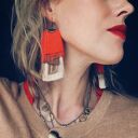 Kolczyki Fryderyka z chwostami boho na imprezę