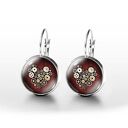Kolczyki - Steampunk Heart - bigle angielskie