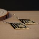 Kolczyki stal chirurgiczna - romby