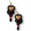 Kolczyki sutasz Nane Sutasz serca walentynki