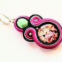 Rose Garden kolczyki sutaszowe