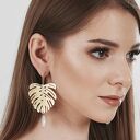 Botaniczne kolczyki z perłami c947