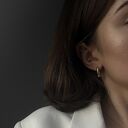 Złote kolczyki długie krople