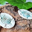 Kolczyki ceramiczne „Spirala Życia”