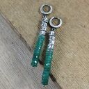 Kolczyki - surowy onyks