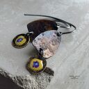 Kolczyki Polne Kwiaty - Rustic Brown & Ochre