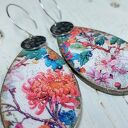 Kolczyki decoupage