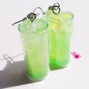 Kolczyki drinki limonka