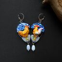 Kolczyki “kura i kogut”