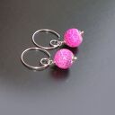 Agat trawiony - kolczyki