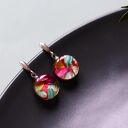 Kolczyki eleganckie z kwiatami