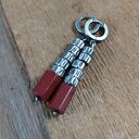 Kolczyki - jaspis czerwony