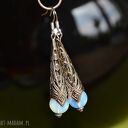 Kolczyki z kamieniem księżycowym
