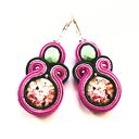 Rose Garden kolczyki sutaszowe