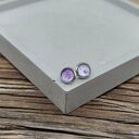 Kolczyki sztyfty Fioletowa Mgławica