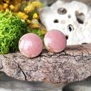 Ceramiczne różowe kolczyki sztyfty antyalergiczne pastelowy brudny róż na lato gaia ceramika
