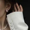 Kolczyki retro z różowego złota