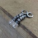 Kolczyki - przekładki z kwarcem